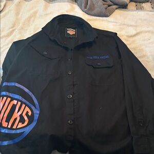 Express Black Knicks Logo Shirt